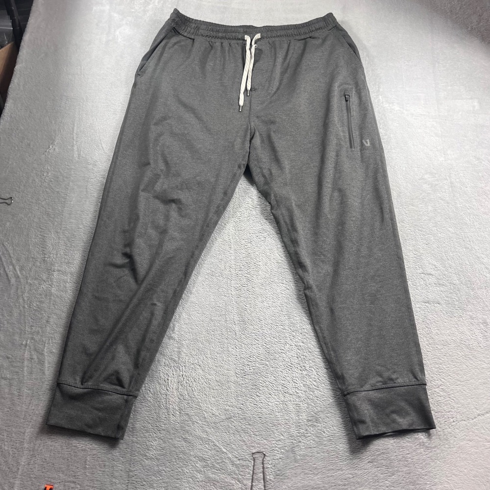 Vuori Sunday Performance Joggers Mens XXL Gray Heathered V416 Tapered Sweatpants